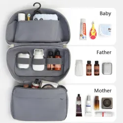 Torba toaletowa NATUREHIKE Oxygen: wodoodporna i zorganizowana na podróż